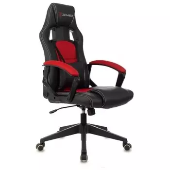 Кресло игровое Zombie Arena черный/красный эко.кожа/ткань крестов. пластик