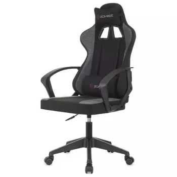 Кресло игровое Zombie Carry черный/серый крестов. пластик