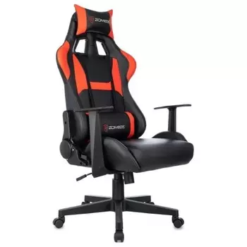 Кресло игровое Zombie Game Penta черный/красный эко.кожа с подголов. крестов. пластик