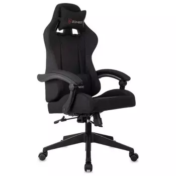 Кресло игровое Zombie Predator Neo Black черный, крестов. пластик