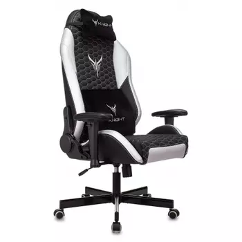 Кресло компьютерное Бюрократ Knight Neon черный/серебряный