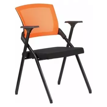 Кресло офисное RIVA RCH M2001 черный, спинка оранжевая