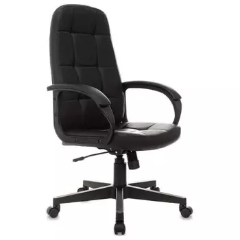 Кресло руководителя Бюрократ CH 002 Fabric черный 3C11 крестов. пластик