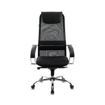 Кресло руководителя Бюрократ CH-609SL/BLACK спинка сетка черный TW-01 TW-11 искусст.кожа/ткань крестовина хром