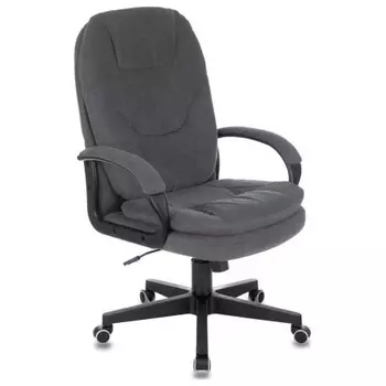 Кресло руководителя Бюрократ CH-868N Fabric серый Alfa 44 крестов. пластик