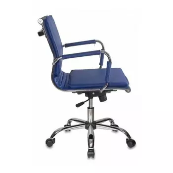 Кресло руководителя Бюрократ CH-993-Low/blue синий искусственная кожа