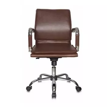 Кресло руководителя Бюрократ CH-993-Low/Brown коричневый искусственная кожа