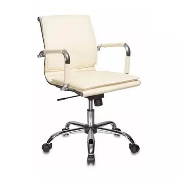 Кресло руководителя Бюрократ CH-993-Low/Ivory слоновая кость искусственная кожа