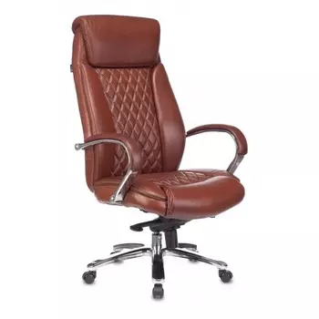 Кресло руководителя Бюрократ T-9924SL светло-коричневый Leather Eichel