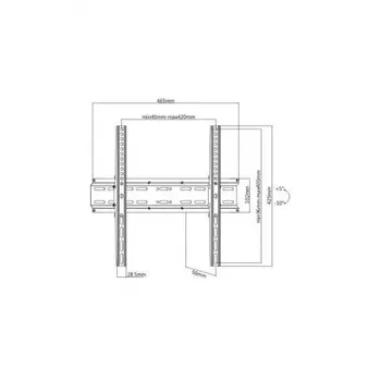 Кронштейн для телевизора Ultramounts UM 833T черный 32"-55" макс.35кг настенный наклон