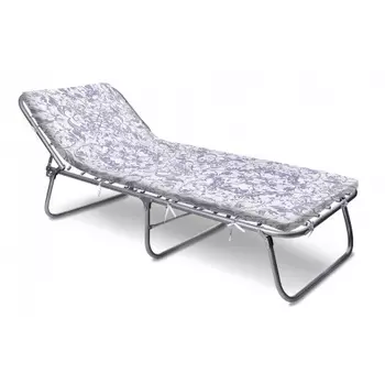 Кровать раскладная "Ника"с мягким матрасом, труба 22 мм, ткань Оксфорд 600, 191,5х71,5х33 см,РК4-М