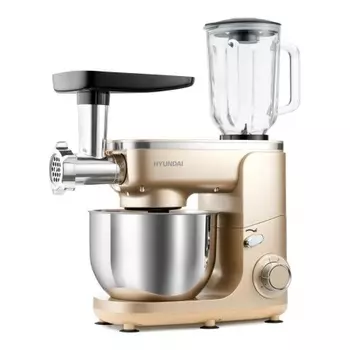 Кухонная машина Hyundai HYMS7451 планетар.вращ. 1400Вт золотистый