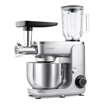 Кухонная машина Hyundai HYMS7651 планетар.вращ. 1400Вт серебристый