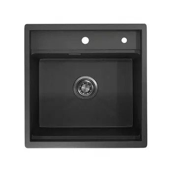 Кухонная мойка GRANULA (5051, ЧЕРНЫЙ МАТОВЫЙ)