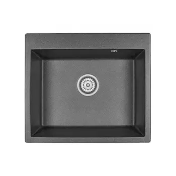 Кухонная мойка GRANULA (6001, ЧЁРНЫЙ)