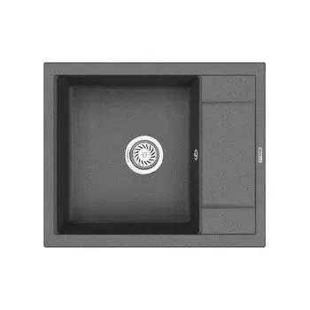 Кухонная мойка GRANULA (6002, ГРАФИТ)