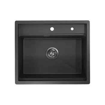 Кухонная мойка GRANULA (6051, ЧЕРНЫЙ МАТОВЫЙ)