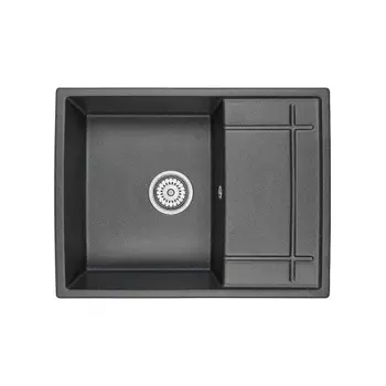 Кухонная мойка GRANULA (6501, ЧЁРНЫЙ)