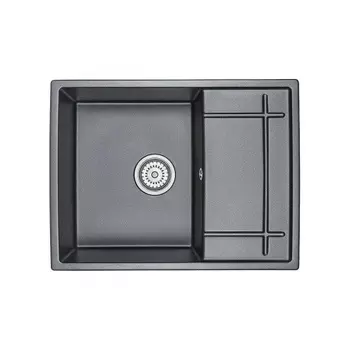 Кухонная мойка GRANULA (6501, ШВАРЦ)