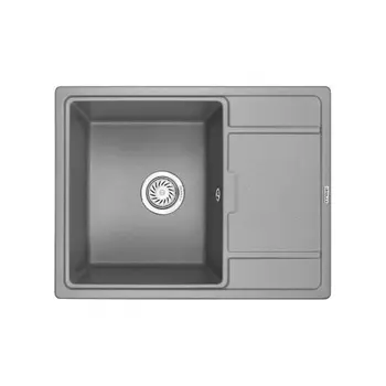 Кухонная мойка GRANULA (6503, АЛЮМИНИУМ)