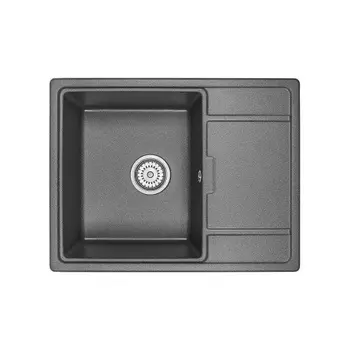 Кухонная мойка GRANULA (6503, ГРАФИТ)