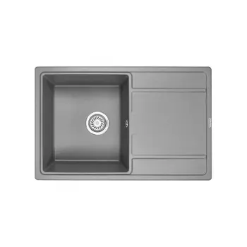 Кухонная мойка GRANULA (7804, АЛЮМИНИУМ)