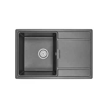 Кухонная мойка GRANULA (7804, ЧЁРНЫЙ)