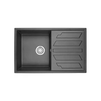 Кухонная мойка GRANULA (8002, ЧЁРНЫЙ)