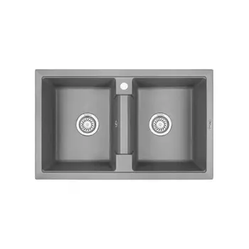 Кухонная мойка GRANULA (8101, АЛЮМИНИУМ )