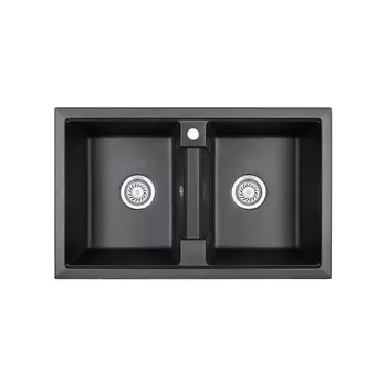 Кухонная мойка GRANULA (8101, ЧЁРНЫЙ )