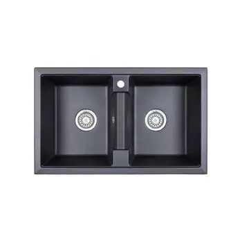 Кухонная мойка GRANULA (8101, ШВАРЦ)