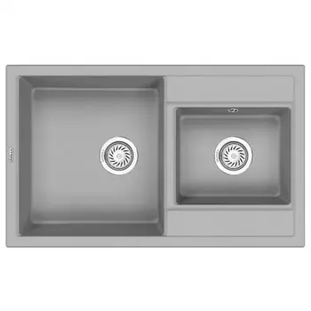 Кухонная мойка GRANULA (8201, АЛЮМИНИУМ)