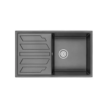 Кухонная мойка GRANULA (8601, ЧЁРНЫЙ )