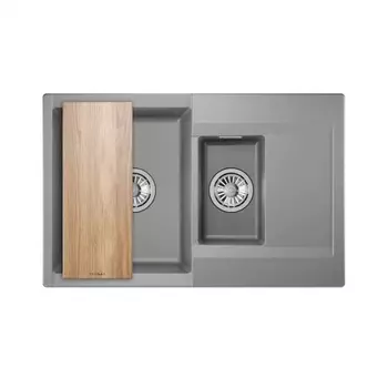 Кухонная мойка GRANULA ESTETICA (7808, АЛЮМИНИУМ)