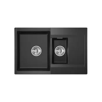 Кухонная мойка GRANULA ESTETICA (7808, ЧЁРНЫЙ)