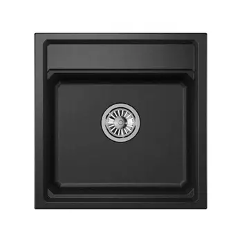 Кухонная мойка GRANULA Kitchen Space (5002, ЧЁРНЫЙ)