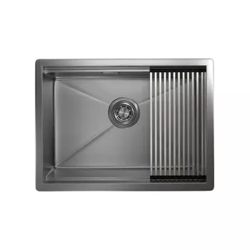 Кухонная мойка GRANULA Kitchen Space (6045U, СТАЛЬ МАТОВАЯ)