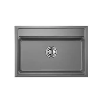 Кухонная мойка GRANULA Kitchen Space (7301, АЛЮМИНИУМ)