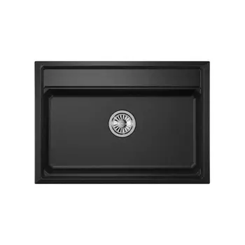 Кухонная мойка GRANULA Kitchen Space (7301, ЧЁРНЫЙ)