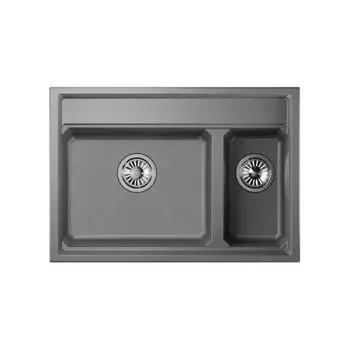 Кухонная мойка GRANULA Kitchen Space (7302, АЛЮМИНИУМ)