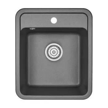 Кухонная мойка GRANULA Standart (4202, ЧЁРНЫЙ)