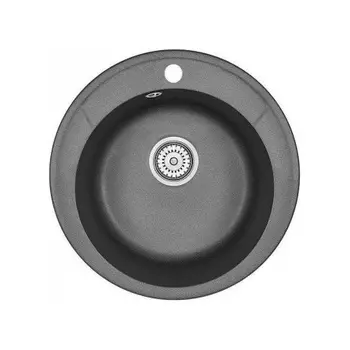 Кухонная мойка GRANULA Standart (4802, ЧЁРНЫЙ)