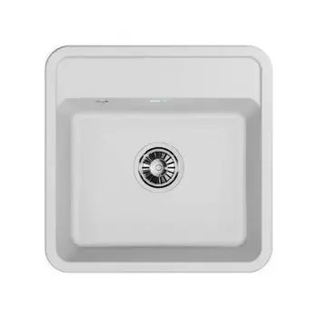 Кухонная мойка GRANULA Стандарт (5001, БЕЛЫЙ)