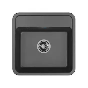Кухонная мойка GRANULA Стандарт (5001, ЧЁРНЫЙ)