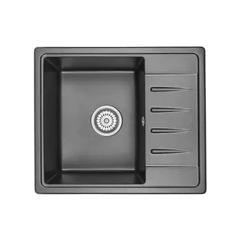 Кухонная мойка GRANULA Standart (5803, ЧЁРНЫЙ)