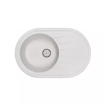 Кухонная мойка GRANULA Standart (7601, БЕЛЫЙ)