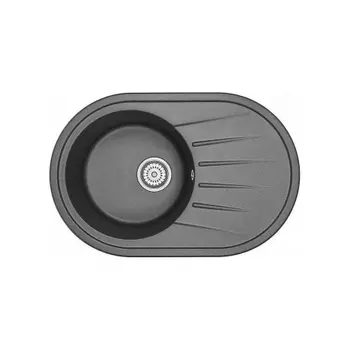 Кухонная мойка GRANULA Standart (7601, ЧЁРНЫЙ)