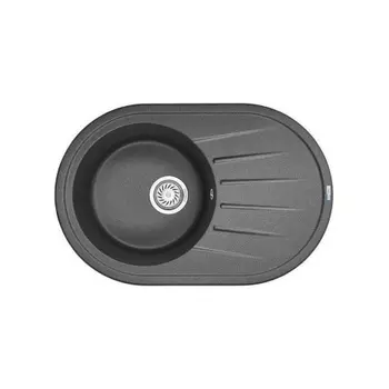 Кухонная мойка GRANULA Standart (7601, ГРАФИТ)