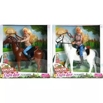 Кукла 29 см "Наездница" в шляпе, 2 вида в коробке