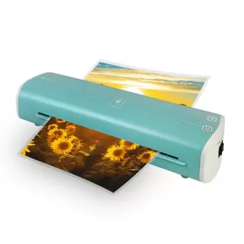 Ламинатор ГЕЛЕОС ЛМ A4 Модерн светло-синий+белый (ЛМ-А4МСБ)